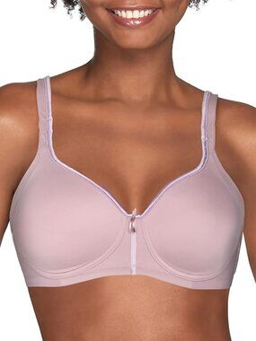 NWT Vanity Fair Body Caress Full Coverage Wireless Bra Twilight Lavender 38D